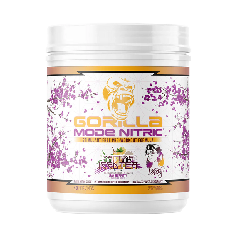 Gorilla Mode Nitric Stimulant Free Pre-workout Patty's Iced Tea