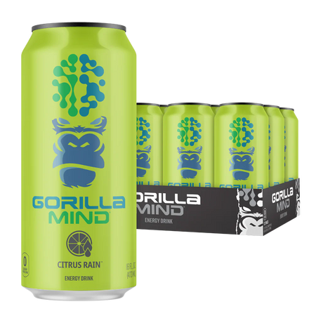Gorilla Mind energy drink Citrus Rain flavor