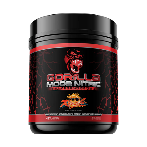 gorilla mode nitric orange rush stim free preworkout