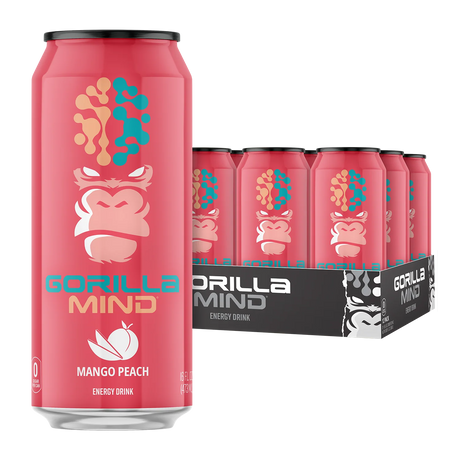 Gorilla Mind Energy Drink Mango Peach