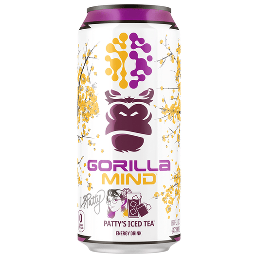 Gorilla Mind energy drink Patty's Iced Tea