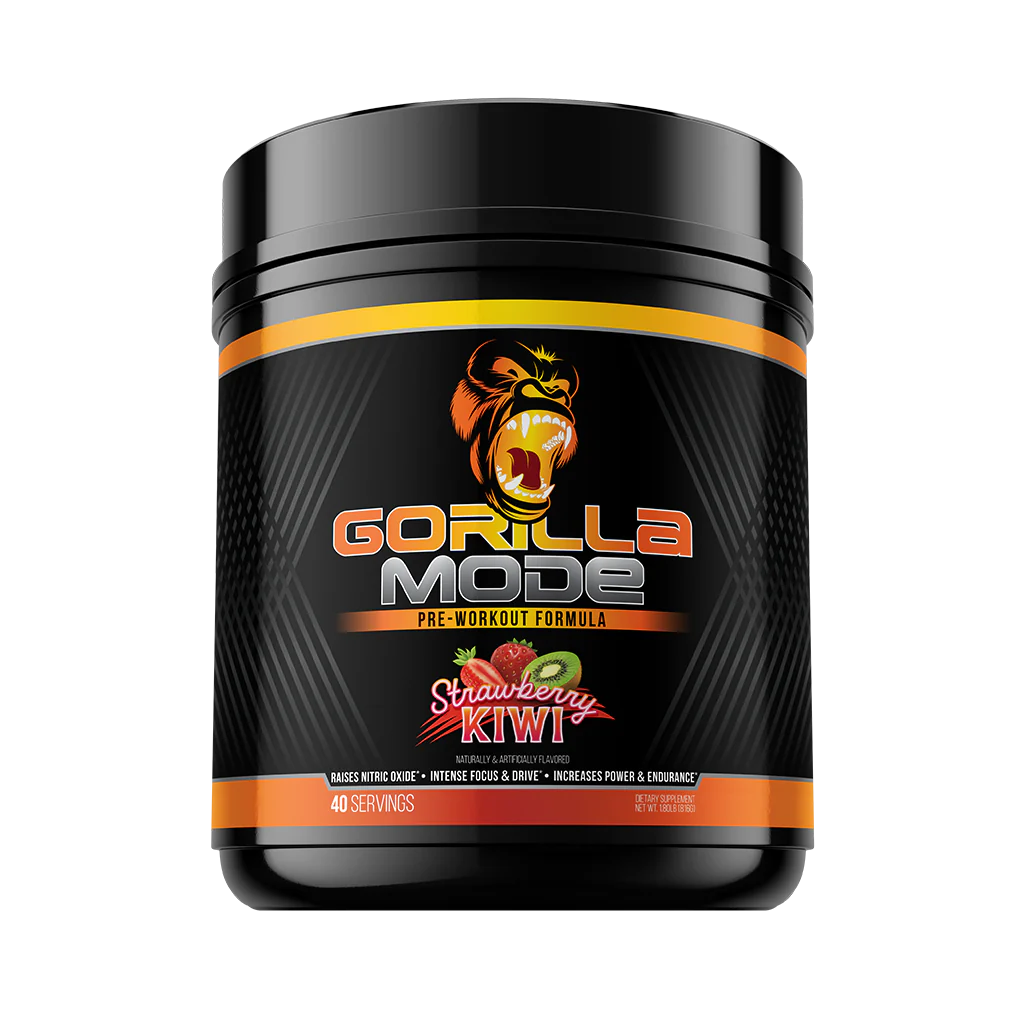 Gorilla Mode Pre workout with creatine by Gorilla Ming in Strawberry Kiwi flavor