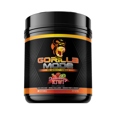 Gorilla Mode Pre workout with creatine by Gorilla Ming in Strawberry Kiwi flavor