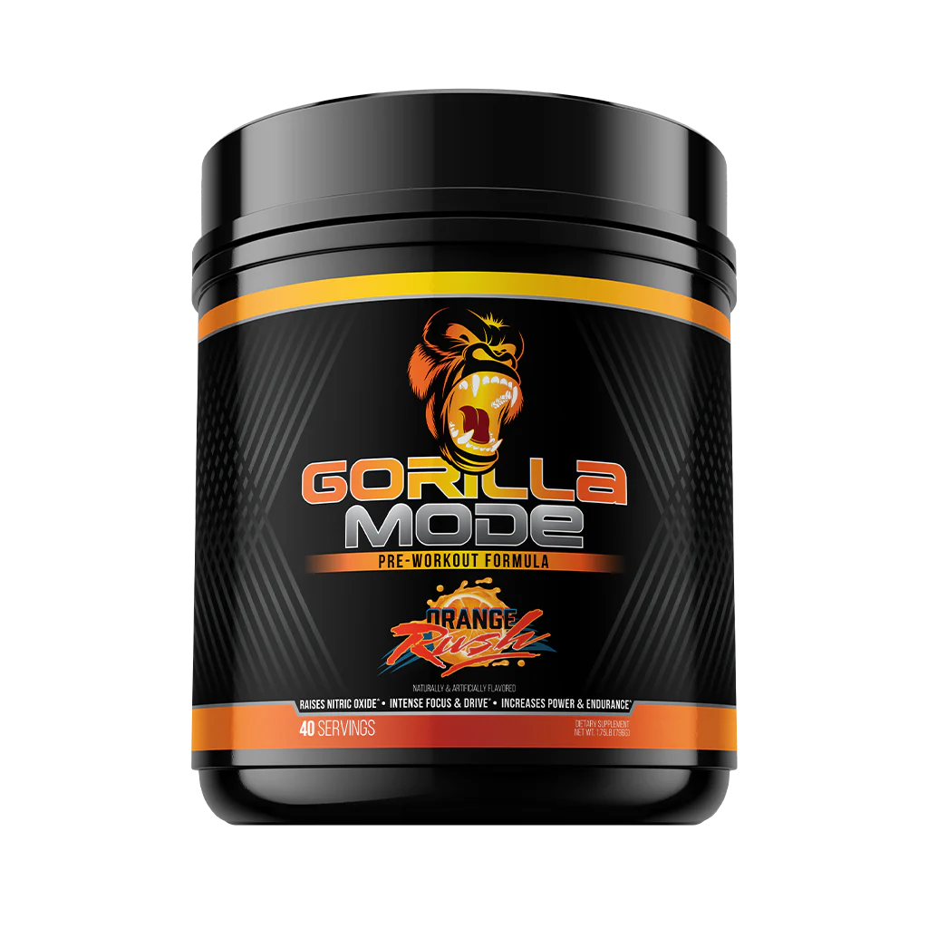 Gorilla Mode Pre workout with creatine by Gorilla Mind in Orange Rush flavor
