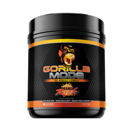 Gorilla Mode Pre workout with creatine by Gorilla Mind in Orange Rush flavor