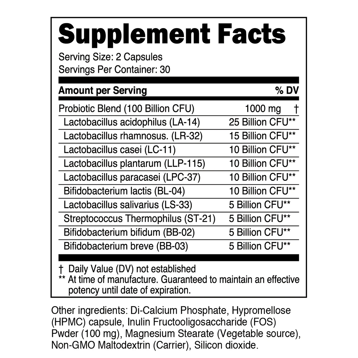 PROBIOTIC - ADVANCED GUT HEALTH FORMULA by Transparent Labs