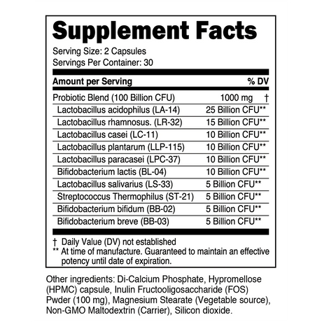 PROBIOTIC - ADVANCED GUT HEALTH FORMULA by Transparent Labs