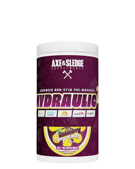 Hydraulic Stimulant-Free Pump Pre-Workout Powder by Axe & Sledge Supplements