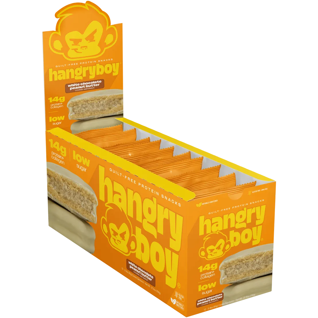 Hangry Boy Protein Cookie Sandwich – 14 g Protein, Low Sugar Snack