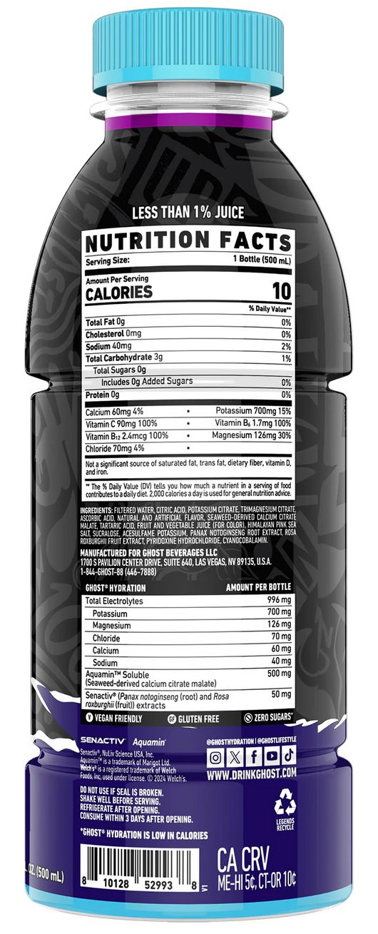 GHOST HYDRATION Drinks - 12 Pack Case