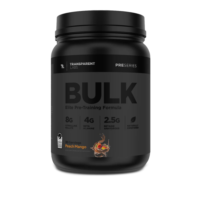 Bulk Black Pre-Workout by Transparent Labs