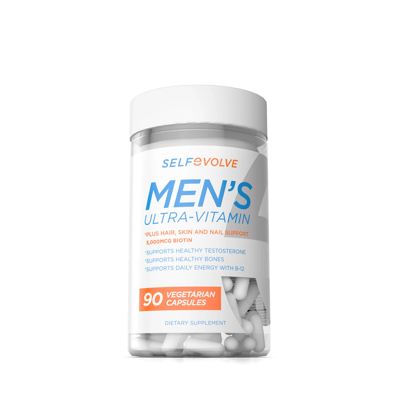 SelfEvolve Men's Ultra-Vitamin Multivitamin - A Comprehensive Blend of Essential Nutrients with Elderberry, Vitamin C,...