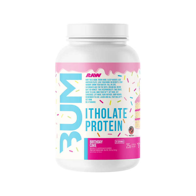 RAW CBUM Itholate — 100% Micro-Filtered Whey Isolate, ~25g Protein (Low Fat/Carb)