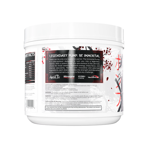 I am Immortal Pre-workout Pump supplement