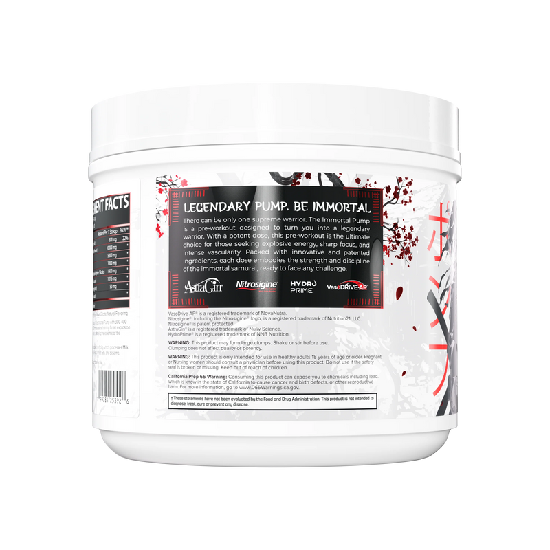 I am Immortal Pre-workout Pump supplement