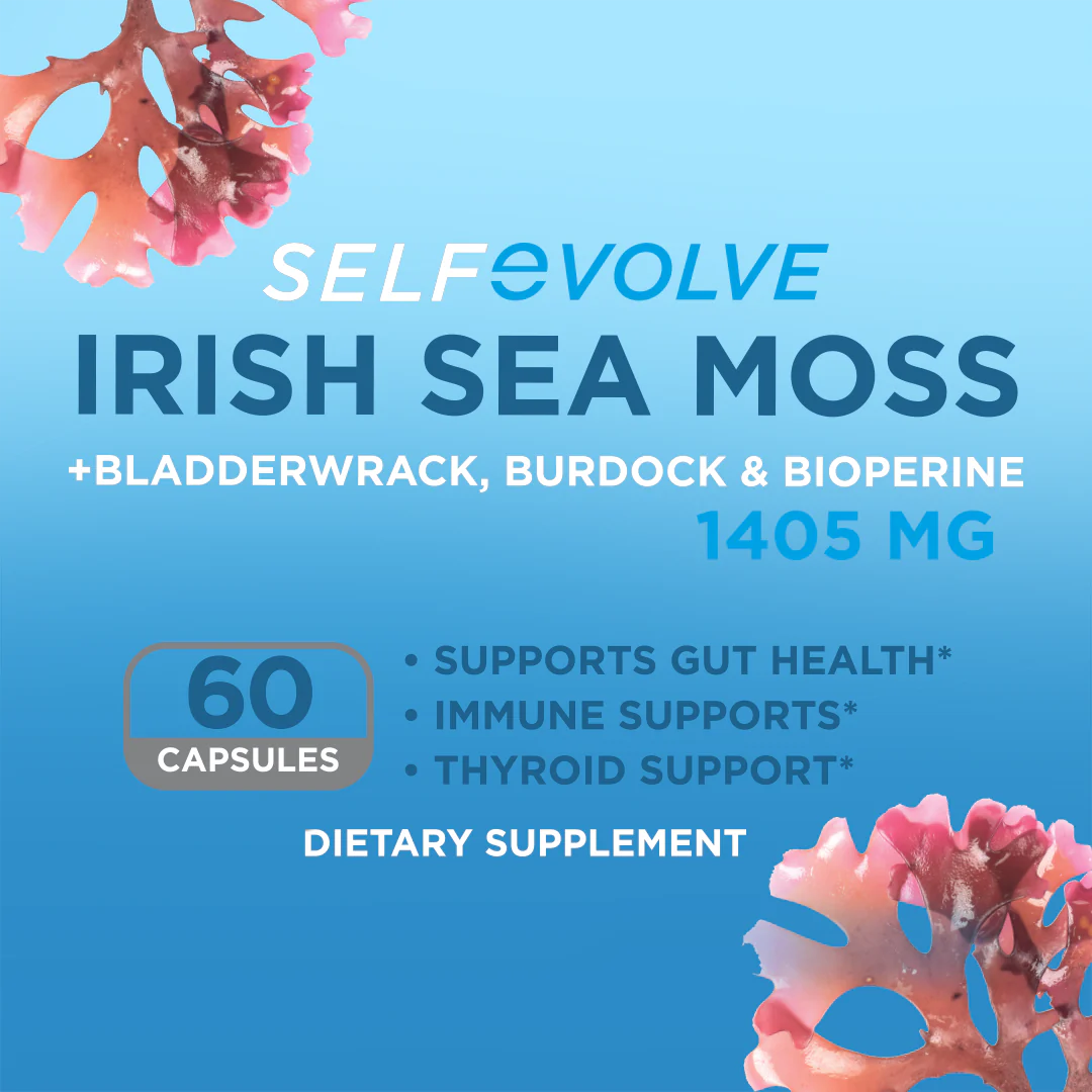 Irish Sea Moss with Bladderwrack and Burdock by SelfEvolve