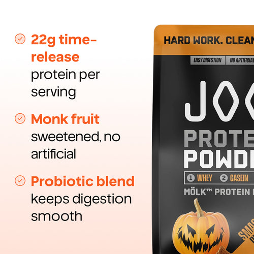 JOCKO MÖLK® Whey Protein Powder — Time-Release Blend with Probiotics & Digestive Enzymes