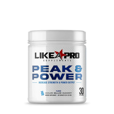 PEAK & POWER - Low Stim & High Pump Preworkout by Like A Pro