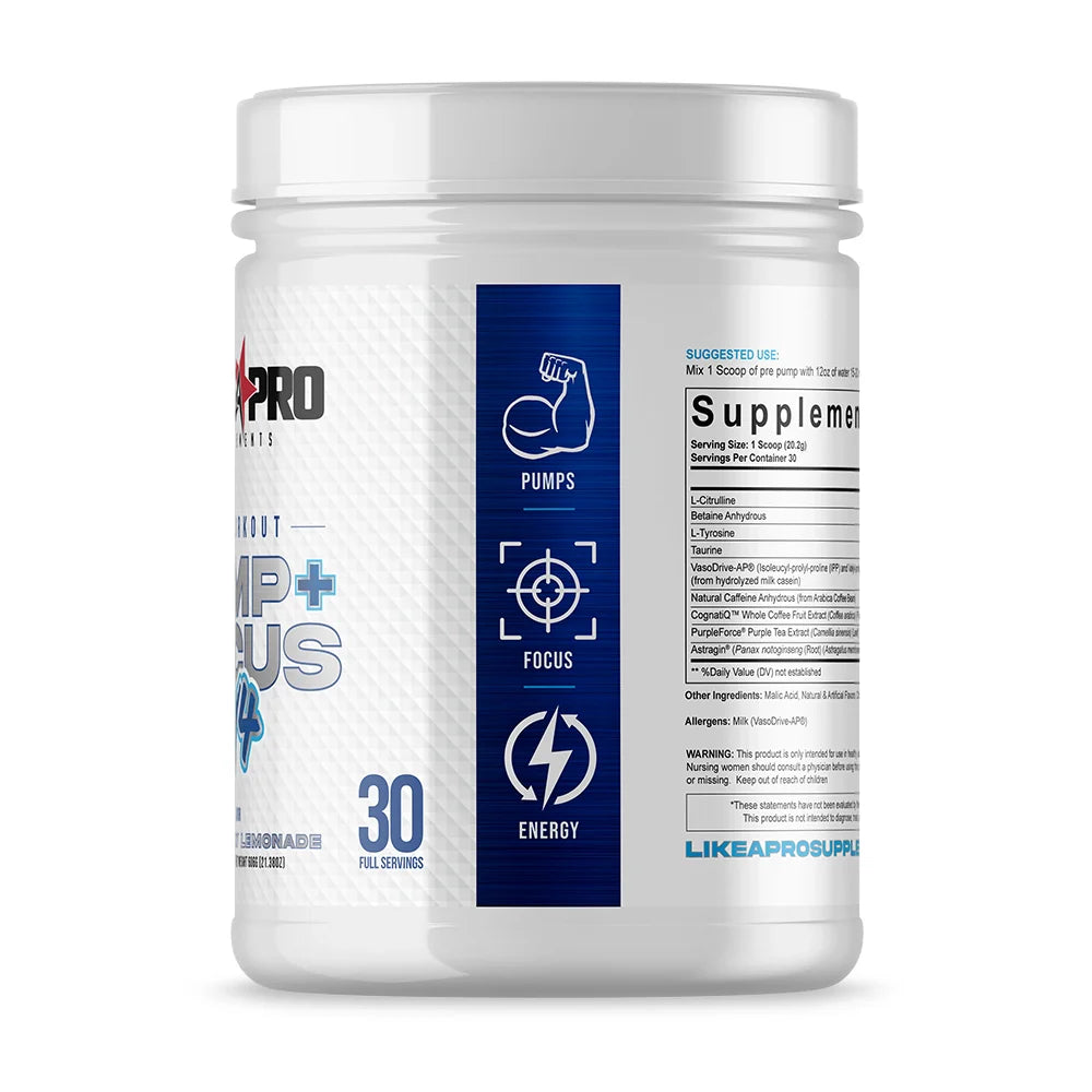 PUMP + FOCUS - V4 30 SERVINGS from Like A Pro