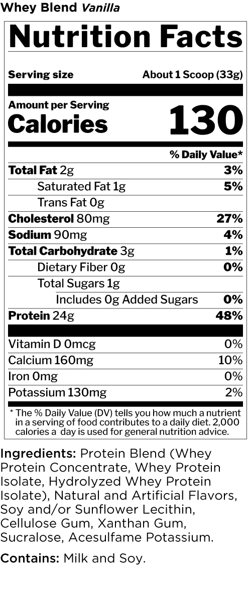 Rule 1 - WHEY BLEND 100% Whey Blend