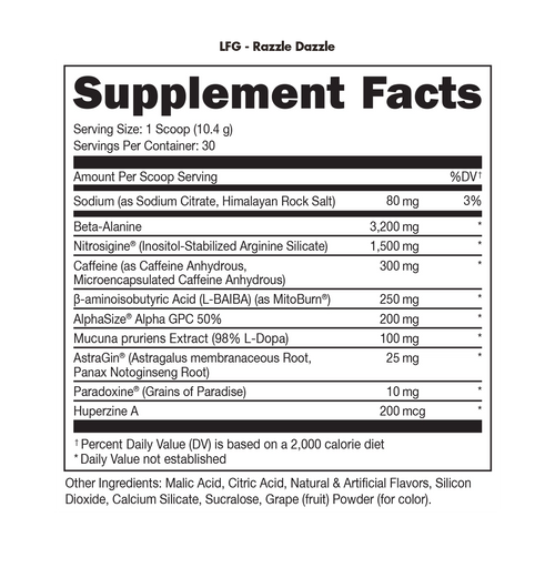 LFG Burn Pre-Workout