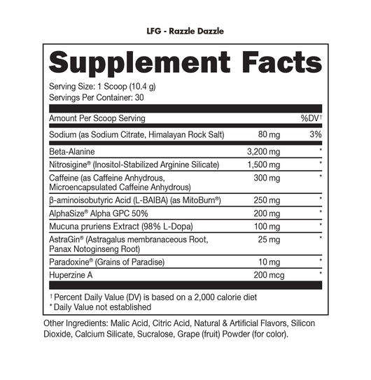 LFG Burn Pre-Workout