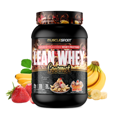 MuscleSport Lean Whey Gourmet - Strawberry Banana Royale