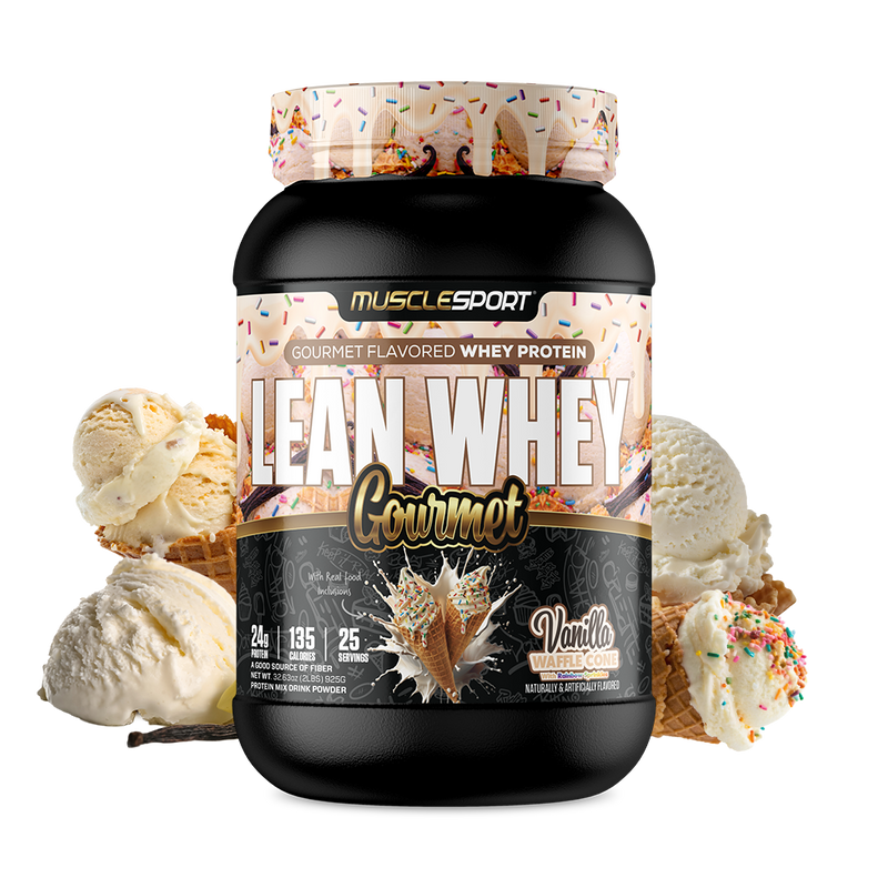 MuscleSport Lean Whey Gourmet - Vanilla Waffle Cone