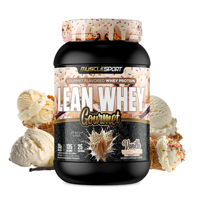 MuscleSport Lean Whey Gourmet - Vanilla Waffle Cone