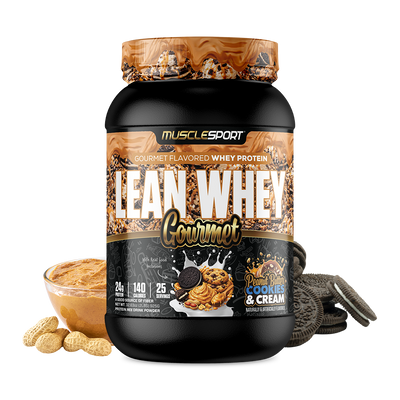MuscleSport Lean Whey Gourmet - Peanut Butter Cookies & Cream