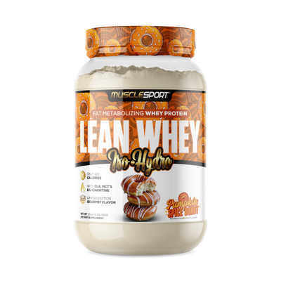 Muscle Sport Lean Whey Protein Isolate Powder Pumpkin Spice Donut 