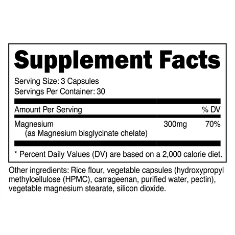 Magnesium Bisglycinate High Absorption Mineral by Transparent Labs