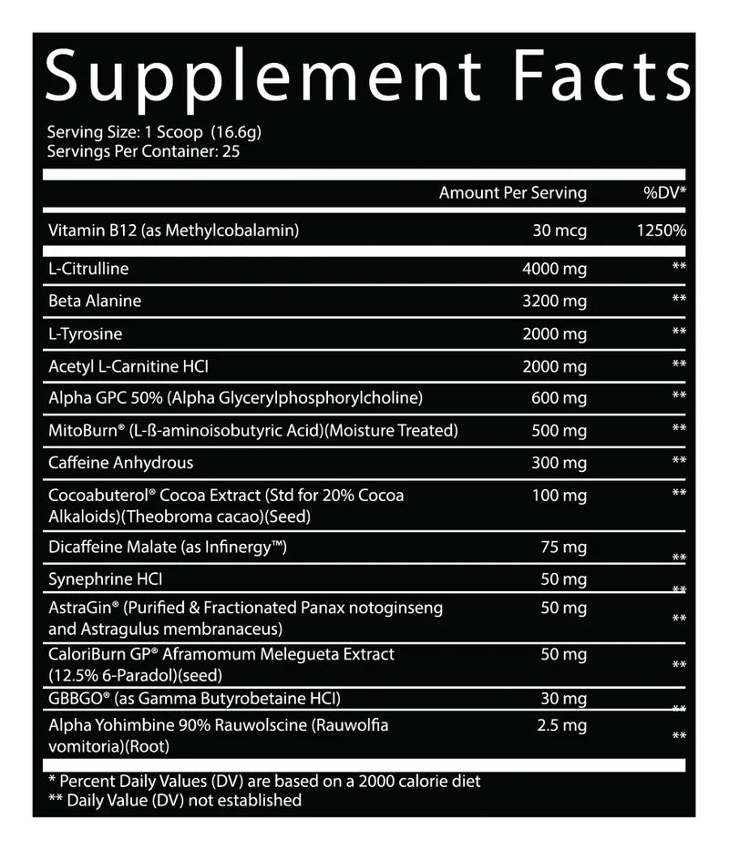 MANHATTAN PROJECT: THERMO PREWORKOUT