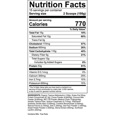 MASS GAINER - WEIGHT GAINER SUPPLEMENT