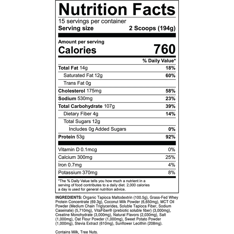 MASS GAINER - WEIGHT GAINER SUPPLEMENT