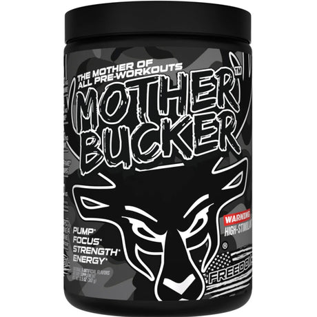 Mother Bucker High-stimulant Pre-workout by Bucked Up Supplements in Freedom Grape Flavor