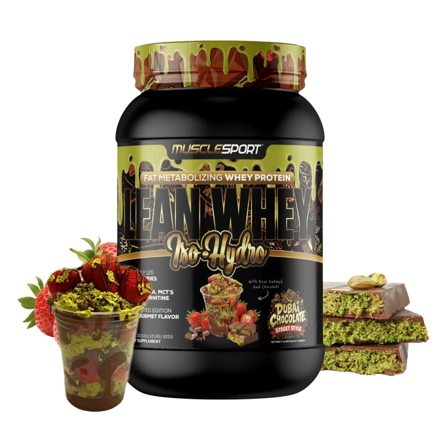MuscleSport Lean Whey protein isolate Dubai Chocolate