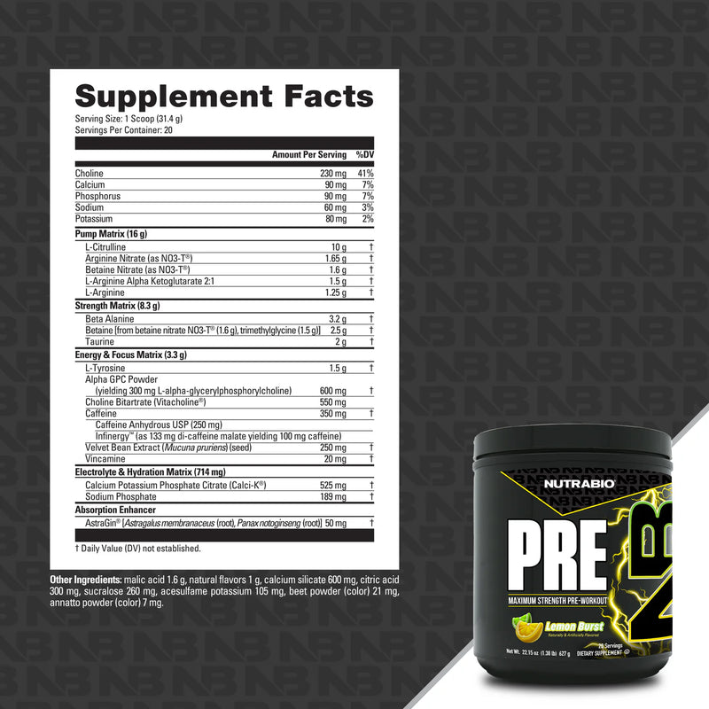 NutraBio PRE V2