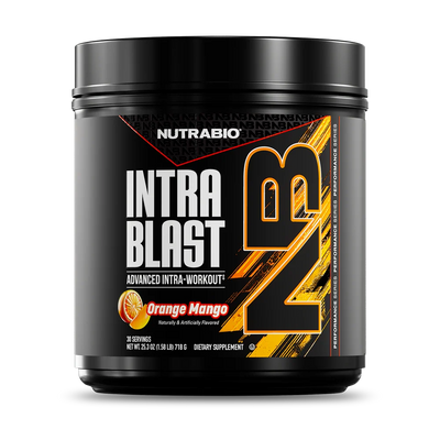 NutraBio Intra Blast with BCAA's, EAA's, and Glutamine in Orange Mango flavor