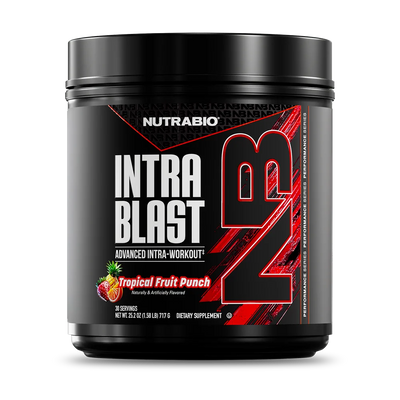 NutraBio Intra Blast with BCAA's, EAA's, and Glutamine in Tropical Fruit Punch flavor