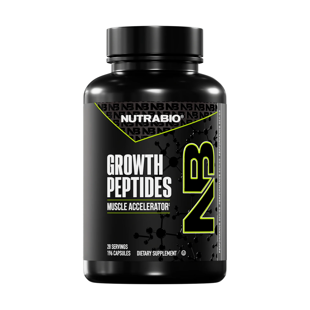 NutraBio Growth Peptides Muscle Accelerator Supplement