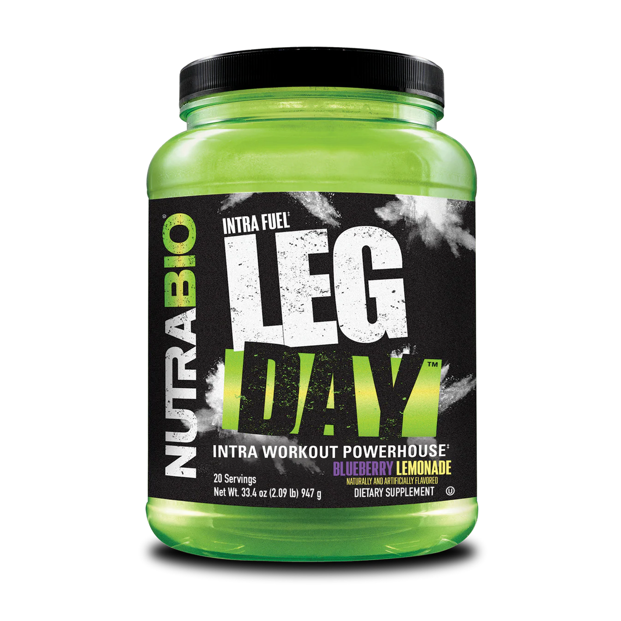 NutraBio Leg Day Intra Workout Blueberry Lemonade
