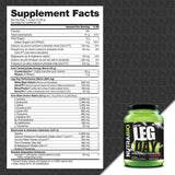 NutraBio Leg Day Intra Workout Grape Berry Crush flavor Supplement Facts