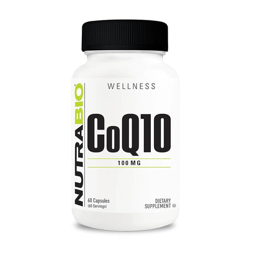 NutraBio CoQ10 200 mg – cellular energy and antioxidant support, 60 vegetarian capsules