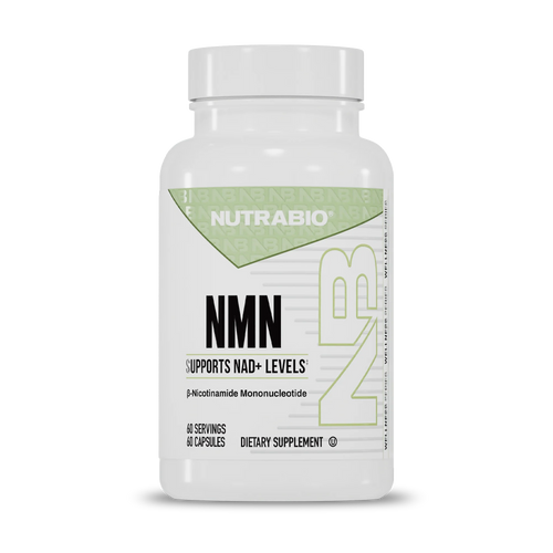 NutraBio NMN 500 mg – NAD+ and cellular energy support, 60 vegetarian capsules