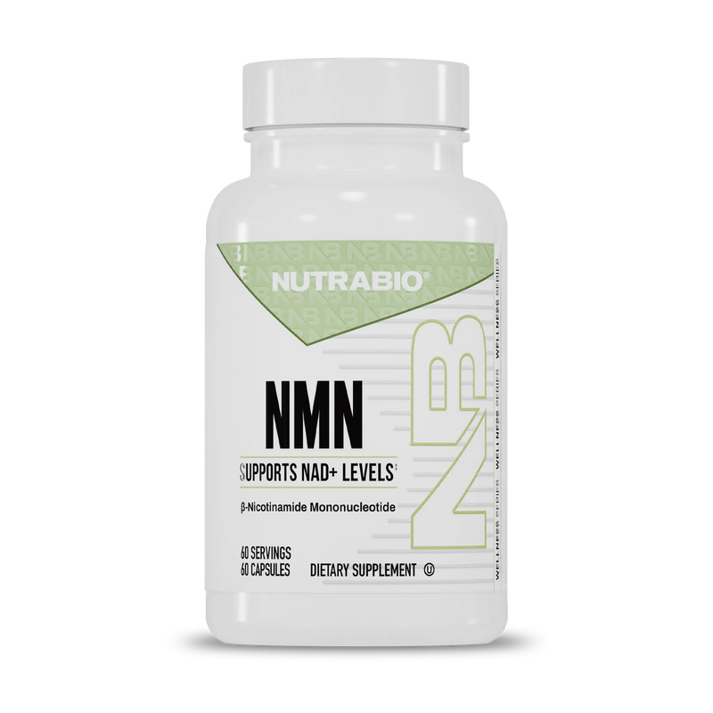 NutraBio NMN 500 mg – NAD+ and cellular energy support, 60 vegetarian capsules