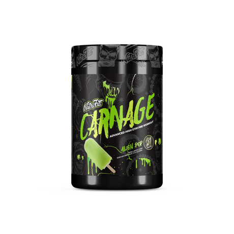 NutriFitt Carnage Advanced High-stim Pre-workout Alien Pop Flavor