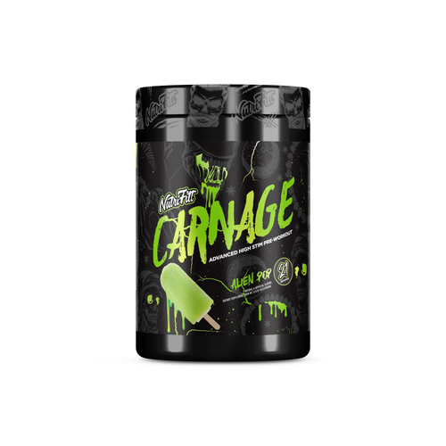 NutriFitt Carnage Advanced High-stim Pre-workout Alien Pop Flavor