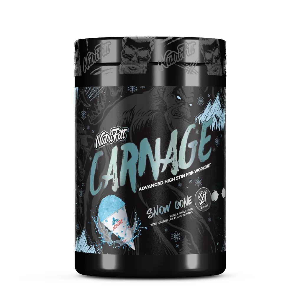 Carnage Advanced High‑Stim Pre‑Workout – 6 g Citrulline & 400 mg Caffeine