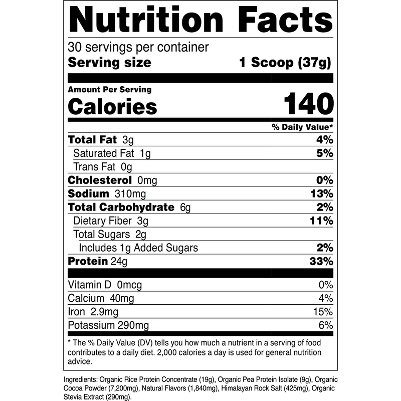Organic Vegan Plant-Based Protein Isolate